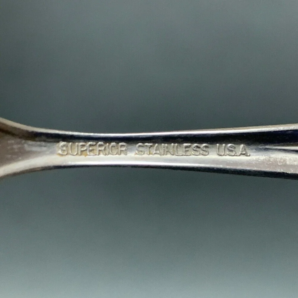 Superior Stainless International Silver Sugar Shell Spoons Radiant Rose Flatware